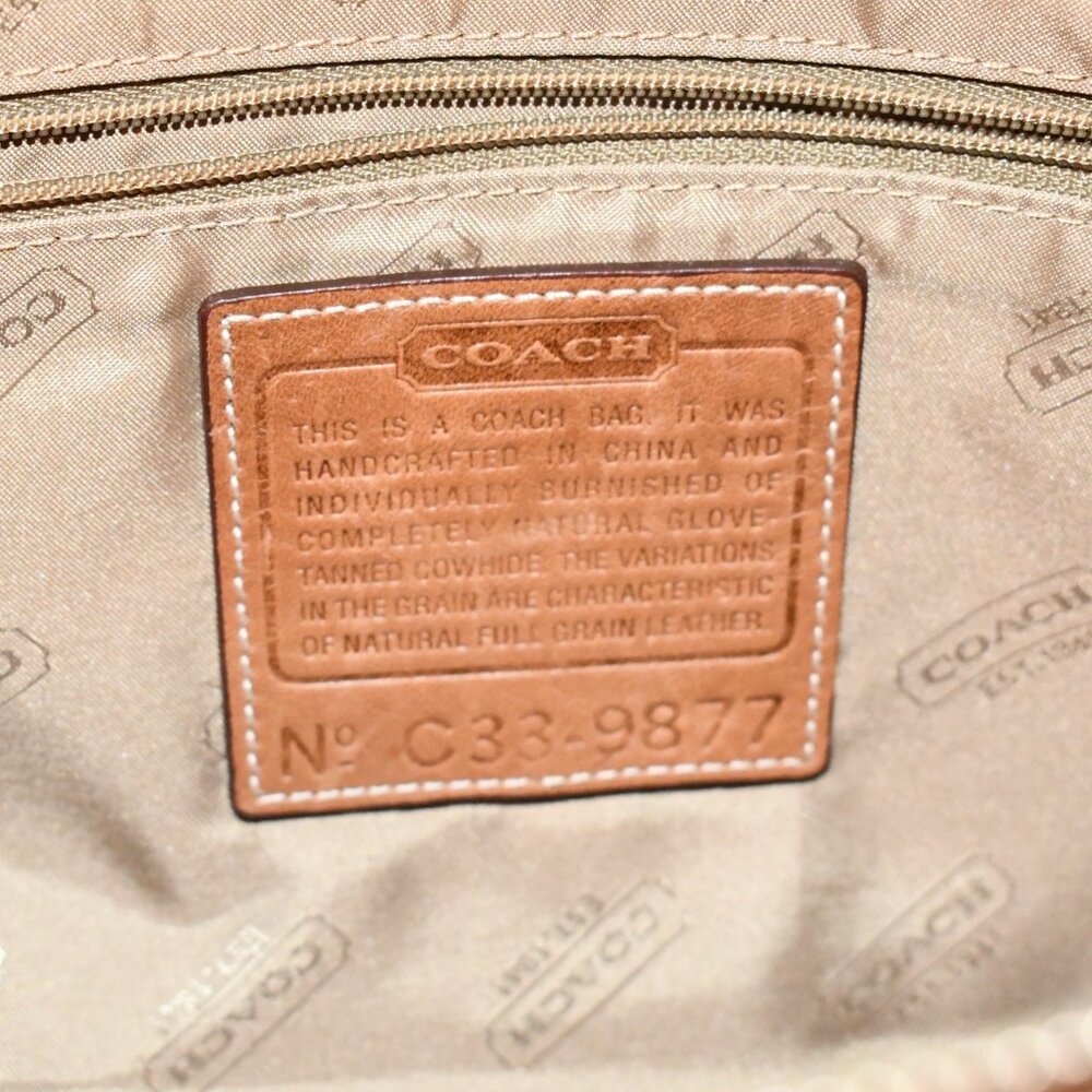 Vintage COACH Camel Brown Leather Crossbody/Shoulder Bag - Picture 5 of 10